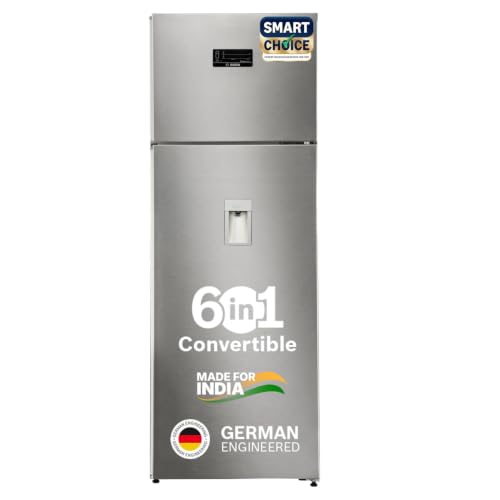 Smart Choice 368L, 2 Star, Frost Free Double Door Refrigerator with 2.5 L Water Dispenser | 6-in-1 Convertible Storage Modes|VitaFresh |Touch Panel | 