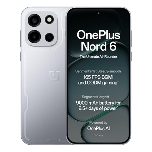 OnePlus Nord 6 | 12GB+256GB | Quick Silver | Snapdragon 8s Gen 4