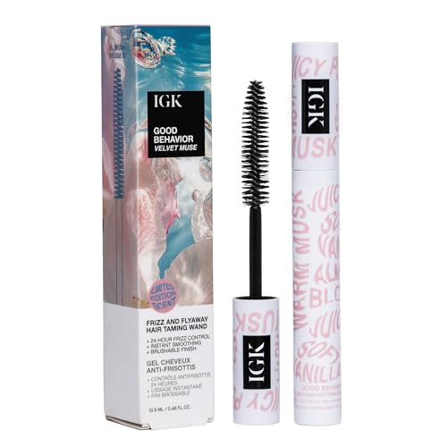 IGK Good Behavior Velvet Muse Frizz & Flyaway Taming Wand + Slick Stick