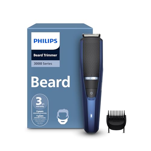 Philips India's No.1 Men's Trimmer* | Lift & Trim Technology | Skin Friendly Beard Trimmer for Men | Effortless Styling | Self-Sharpening Blades | 60 