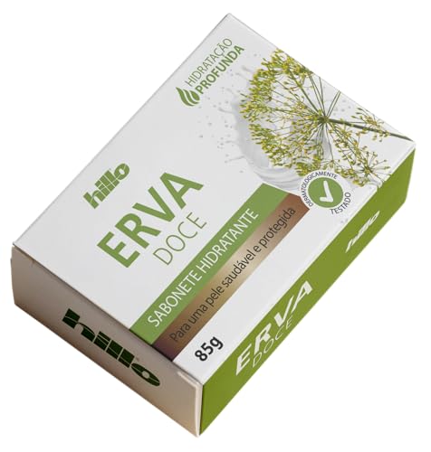 Sabonete Erva Doce 85g Hillo, Hidratação Profunda, Sem Parabenos