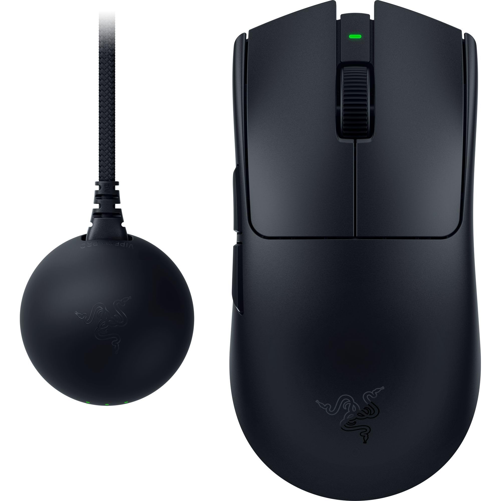 Razer レイザー Viper V4 Pro ゲーミングマウス 49g 超軽量 8,000Hzドングル同梱 ワイヤレス HyperSpeed Wireless 第3世代 Razer Focus Pro オプティカルセンサー 50,000DPI 第4世代 オプティカルマウススイッチ 180時間駆動 オプティカルスクロールホイール 6ボタン ヴァイパーブイフォー プロ 【日本正規代理店保証品】