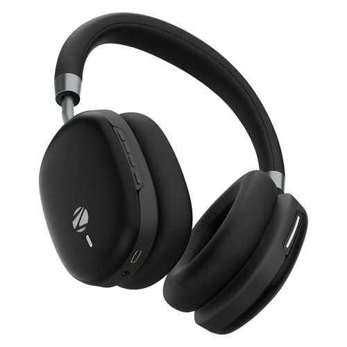 Zebronics Silencio 200T Wireless Headphones, Hybrid ANC 48dB, Upto 100Hrs Playback, 40mm Drivers, Dual Mic ENC, BT v6.0, Gaming Mode, Dual Pairing, To