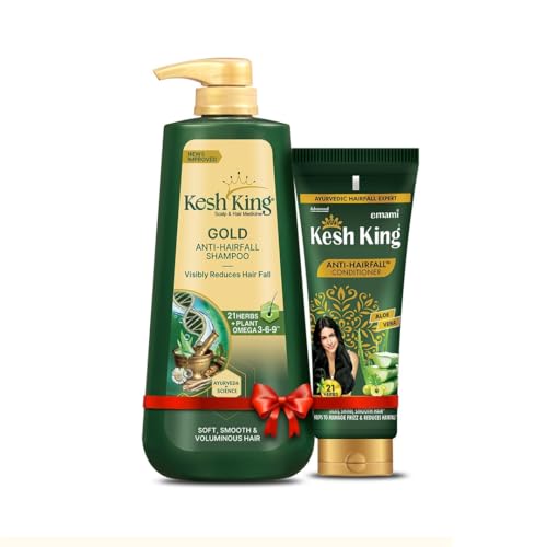 Gold Anti Hairfall Kit, Reduces Hair Fall, Makes Hair Strong, Strengthens, Nourishes & Conditions Hair, For Soft, Smooth & Voluminous Hair, for men an