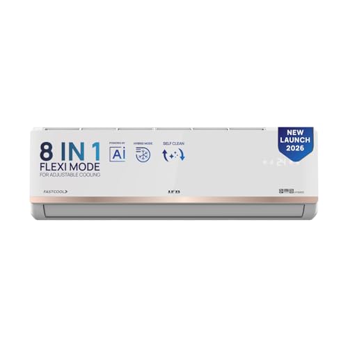 IFB 1.5 Ton 3 Star,New star rated,AI Powered Inverter Split AC,Hybrid Mode, 8in1 Flexi Mode, Heavy Duty Compressor, 4 Way Swing, Self Clean, Dual Gold