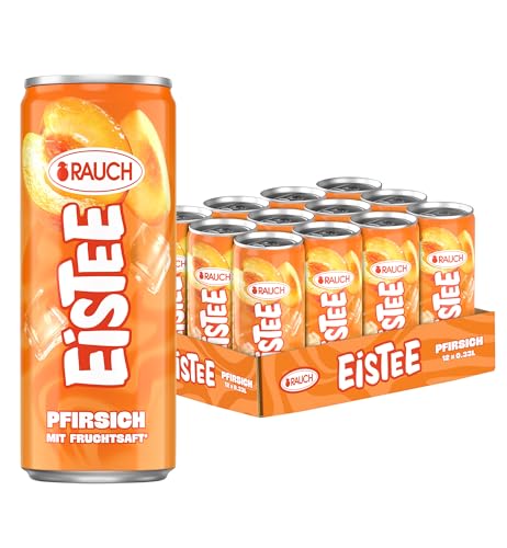 (-12%) Rauch Eistee Pfirsich | Erfrischendes Getränk | 12x 330ml Dosen
