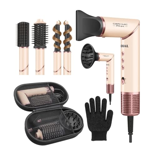 MONDIAL Secador Multifuncional 5 em 1, Rosa Claro, 1500W, 110V - SM-01-BLDC-CP