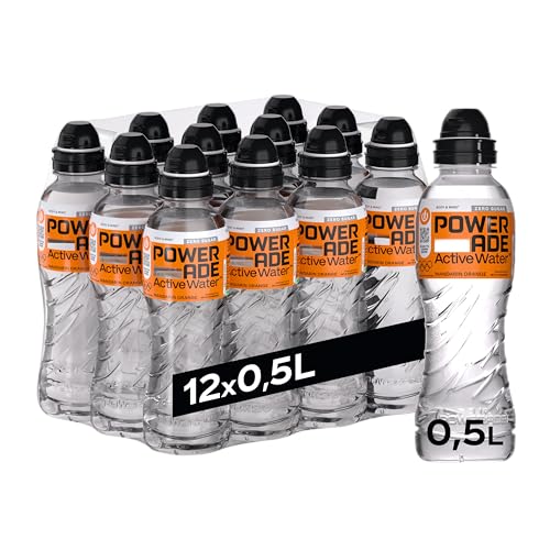 🔥 STARKER PREIS (-44%) Powerade Active Water Mandarine-Orange, Einweg Flasche, 12 x 500 ml