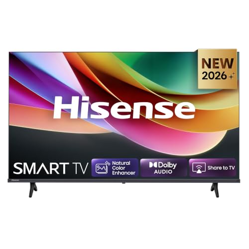 (-47%) Hisense 40E4DS Fernseher 40 Zoll, 4K FHD Smart TV, Hi-View AI Engine, 60Hz Game Mode, Natural Colour Enhancer, Dolby Audio