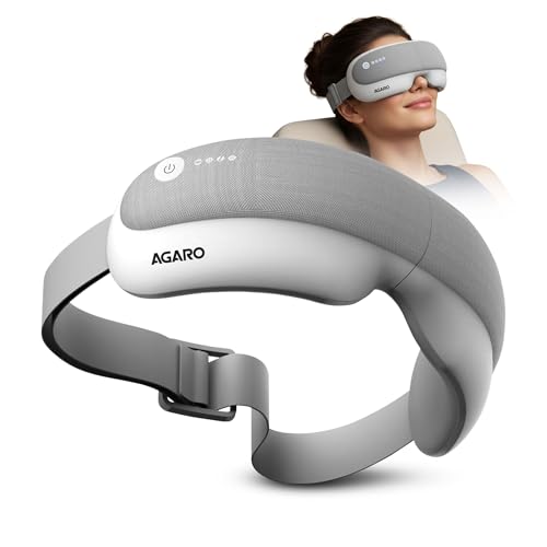 Elite Eye Massager with Air Compression, Rechargeable, Heat & Vibration | Bluetooth Music | Foldable Design | 5 Relaxation Modes | Adjustable Headband