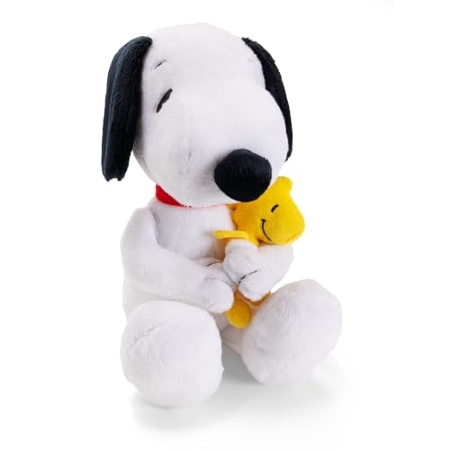 🔥 STARKER PREIS (-33%) Simba Peanuts Snoopy Plüschtier mit Woodstock – sitzende Kuschelfigur aus der Peanuts Serie, weiche Stofffigur zum Kuscheln und Sammeln, Fanartikel für Kinder und Fans, 25 cm, ab 0 Monate