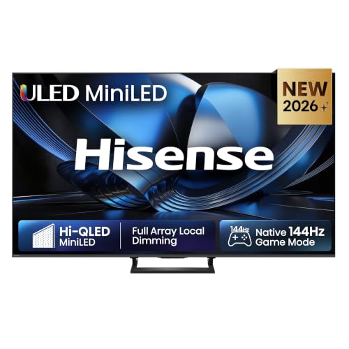 (-42%) Hisense 85U7DSE Fernseher 85 Zoll, 4K UHD, Hi-QLED Mini LED, Smart TV, 144Hz, Hi-View AI Engine, IMAX Enhanced, AI Lichtsensor, Dolby Vision.Atmos, Tuned by DeVialet, FreeSync Premium Pro [2026]