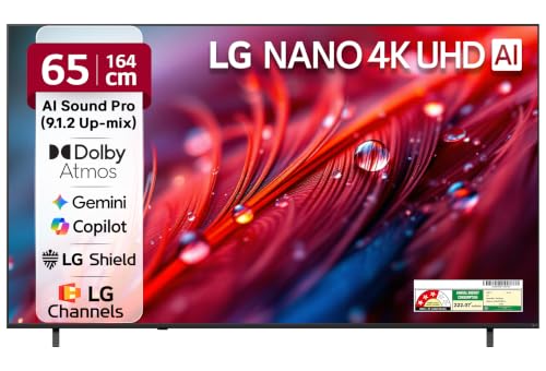 LG 164 cms (65 inches) U8 AI Series 4K Ultra HD (3840 x 2160) Smart webOS LED TV 65NU870BPLA 2026