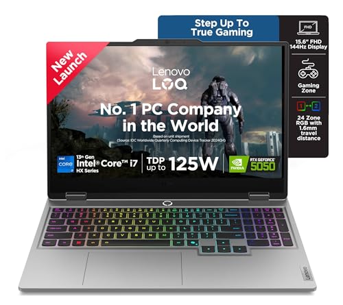 Lenovo LOQ 2025, Intel Core i7-13645HX, 13th Gen, NVIDIA RTX 5050 8GB, 16GB RAM, 1TB SSD, FHD IPS, 15.6" (39.6cm), 144Hz Refresh Rate, Windows 11, Off