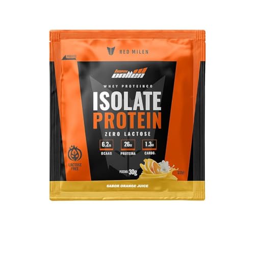 New Millen Isolate Protein Sabor Orange Juice Sachê 30g