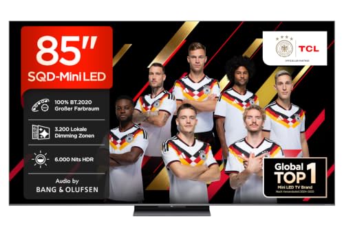 ⚡ BLITZDEAL (-35%) TCL 85C8L SQD-Mini LED 85 Zoll Fernseher, 4K Smart TV, Google TV, HDR10+