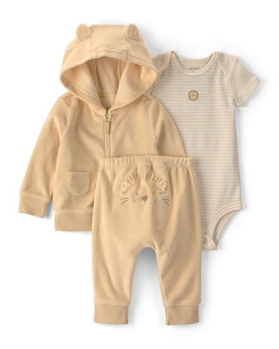 Carter's Conjunto de 3 peças para bebês, Amarelo, 9 Meses