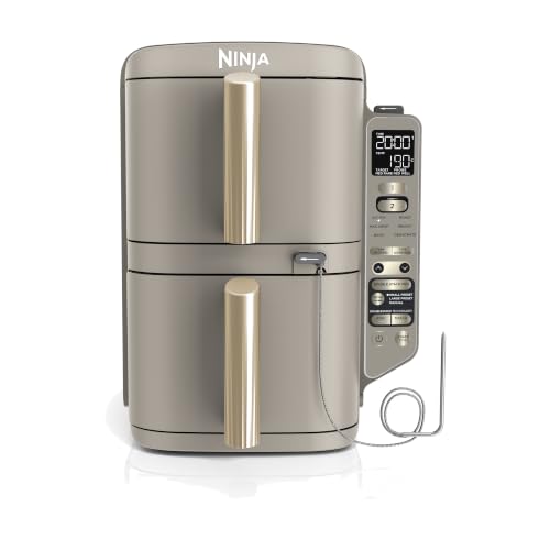 ⚡ BLITZDEAL (-41%) Ninja Double Stack XL-Heißluftfritteuse, 6 Funktionen, Steingold SL451EUSD
