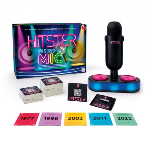 🔥 STARKER PREIS (-40%) Hitster Flying Mic – Partyspiel für Erwachsene mit 225 Hits & Challenges