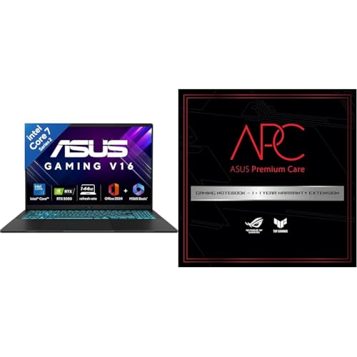 ASUS Gaming V16 (2025), 14th Gen,Intel Core 7 240H Gaming Laptop(RTX 5050-8GB/16GB RAM/512GB SSD/FHD+/16"/144Hz/Backlit Keyboard/Windows 11ASUS 1 Year