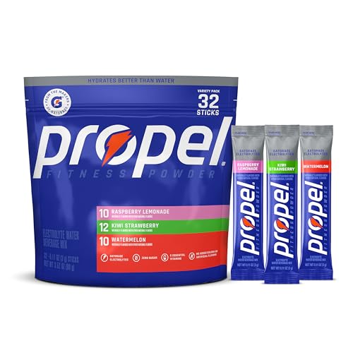 Propel Electrolyte Powder Drink Mix 3 Flavor Variety Pack 32 Servings