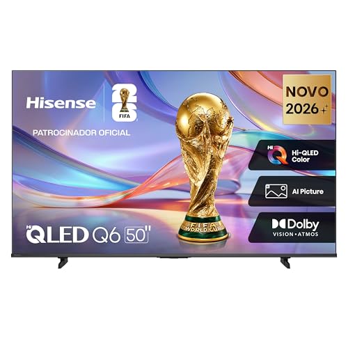 Hisense Smart TV 4K 50" Polegadas 50Q6QVV com Processador AI, Dolby Vision, HDR10+, HLG, Filmmaker Mode, Dolby Gaming, D...