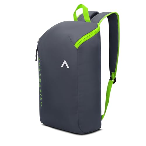 Aristocrat Berry 11L Casual Backpack, 1 Compartment, Daypack, Grey | Lightweight, Durable Polyester Fabric, Adjustable Straps, Reverse Zipper, Casual/