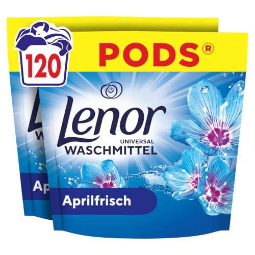 🔥 STARKER PREIS (-28%) Lenor Pods Aprilfrisch Waschmittel, 120 Wäschen