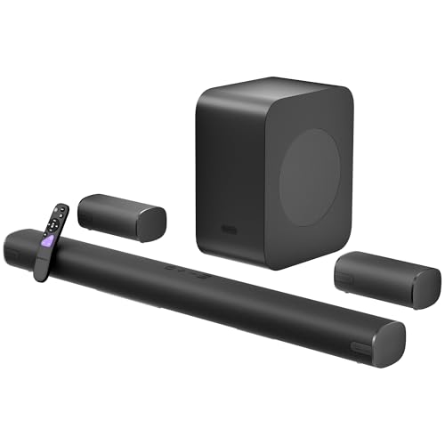 Zebronics Juke Bar 9890 1030W Soundbar 2026 Launch, 5.1.2 CH Surround Sound, Dolby Atmos, DTS X, BT v5.3, HDMI eARC, Optical in, Wireless Subwoofer, T
