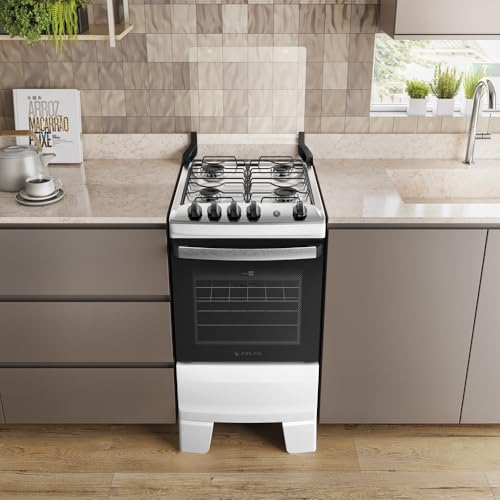 Fogão 4 Bocas Atlas Agile Up com Mesa de Inox a Gás Bivolt