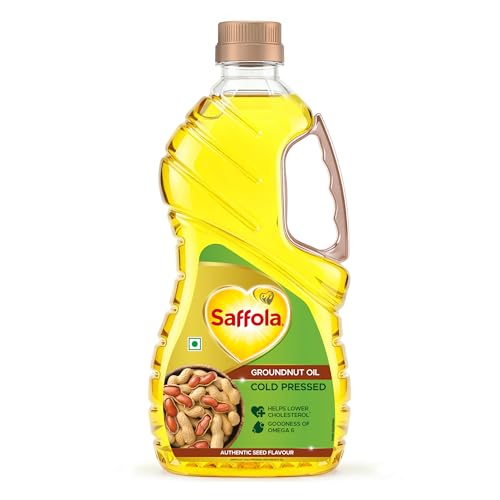Cold Pressed Groundnut Oil | 100% Cold Pressed Groundnut Oil | Unrefined, 0 trans fat, Chemical free | Helps Lower Cholesterol, Goodness of Omega 6 & 