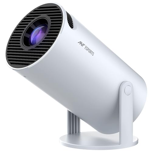 Ant Esports View 515 Plus Smart Android Projector | Full HD Support with 4K Decoding | 4000 Lumens Brightness | Dual-Band WiFi | 150” Screen | HDMI/US