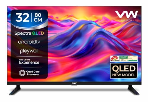 Visio World VW 80 cm (32 inches) Smartchoice Spectra Series HD Ready Smart QLED Android TV VW32AQ3