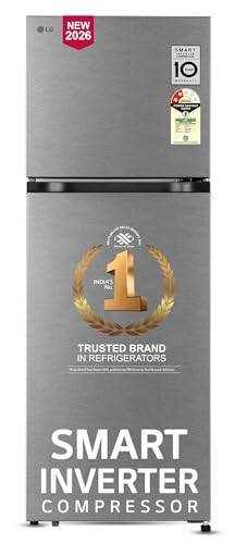 LG 251 L, 2 Star, Frost-Free Smart Inverter Double Door Convertible Refrigerator (GLT2526XWDS, Dazzle Steel, Multi Air Flow Cooling, Smart & Dairy Mod