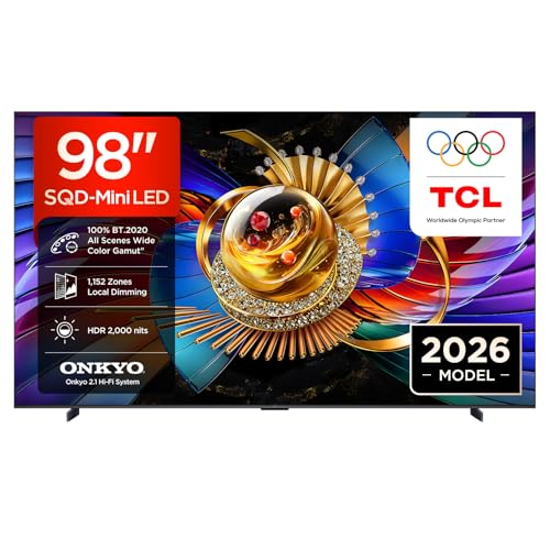 (-30%) TCL 98Q7D Pro SQD-Mini LED 98 Zoll Fernseher, 4K Smart TV, Google TV