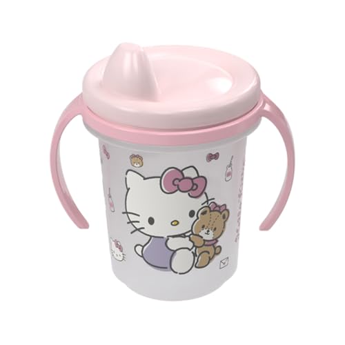 Plasútil Copo Treinamento Infantil de Plástico com Alças Hello Kitty 280 ml