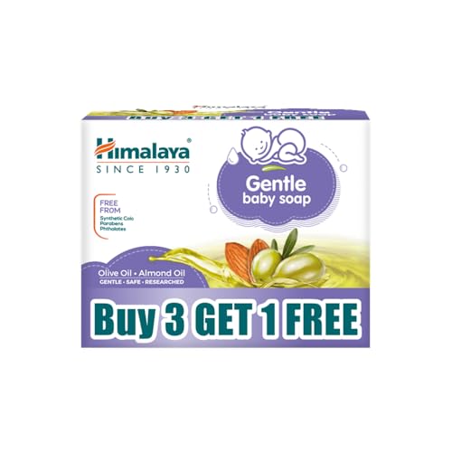 Gentle Baby Soap for Newborns | No Post Bath Dryness | B3G1 FREE - 125g | Gentle Cleansing With Phyto-Oil Complex of 100% Natural Oils of Almond & Oli