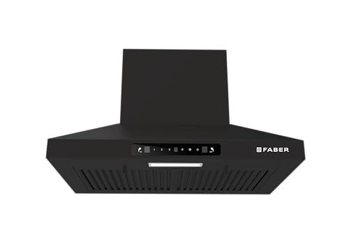 Pluto 60 cm 1000 m³/hr Wall Mounted Kitchen Chimney | Baffle Filter | Touch Control | LED Lights | 1 Year Comprehensive Warranty and 12 Years on Motor