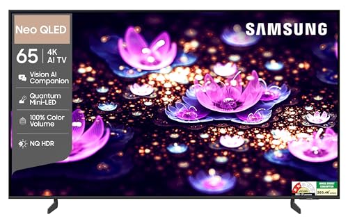Samsung 65 inch (163cm) Neo QLED 4K Vision AI 2026 Smart TV | NQ4 AI Processor | 4K Upscaling | Quantum Mini LED | NQ HDR | 150+ Channels | QA65QN2EHA