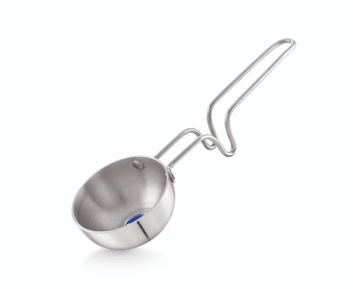 TOSAA TRIPLY TADKA PAN 12 CM (500 ML), with Innovative Handle, Perfect for Tempering Spices, Heating Oil, and preparing tadka for dal, Curry, and Ever