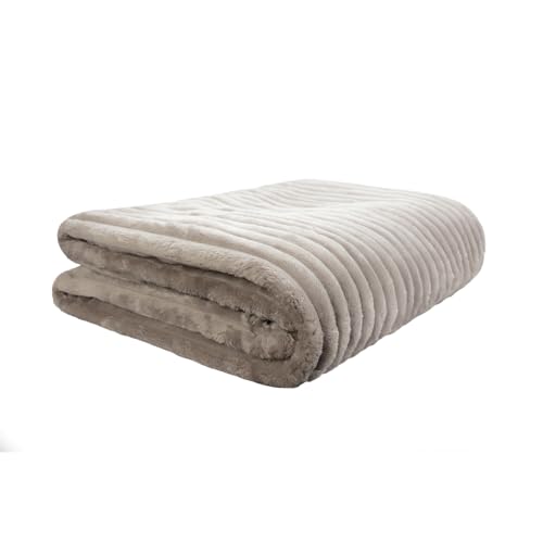 Camesa Cobertor Neo Mares Canelado Ondulado 300g/m² Solteiro 150x220cm Bege
