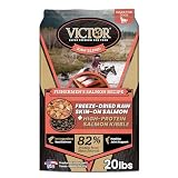 VICTOR Raw Kibble Blend - Salmon Freeze-Dried Dry Dog Food, 20 lb