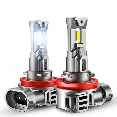 SEALIGHT H11 ledlights for car, Headlight Bulbs 40000 Lumens, High Performance Halogen Replacement, High Beam Low Beam Fog Light Bulbs, 2 Pack