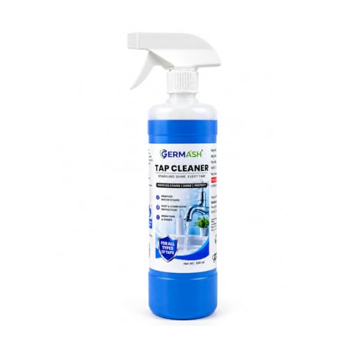 Tap Cleaner & Limescale Remover 500ml | Removes Hard Water Stains, Calcium Deposits & Rust Marks in 60 Seconds | Descaler for Taps, Faucets, Showers, 