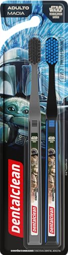 Escova de Dente Dentalclean Star Wars Mandalorian Cerdas Macias Leve 2