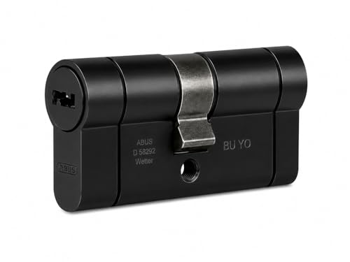 🔥 SELTEN SO GÜNSTIG (-40%) Abus Türzylinder D66PS schwarz mit Not- und Gefahrenfunktion und Pre-Snap-Eigenschaft, 30 x 40 mm, 5 Schlüssel enthalten