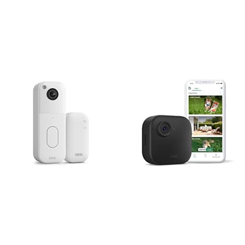 (-42%) Blink Außenkamera 4 mit Blink Videotürklingel, inkl. Sync-Basismodul