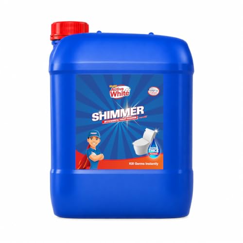 Shimmer Pro Toilet Cleaner - 10L | Professional Formula | Mega Refill Pack for Heavy Usage | Removes Tough Stains & Odours | Deep Cleaning Toilet Bowl