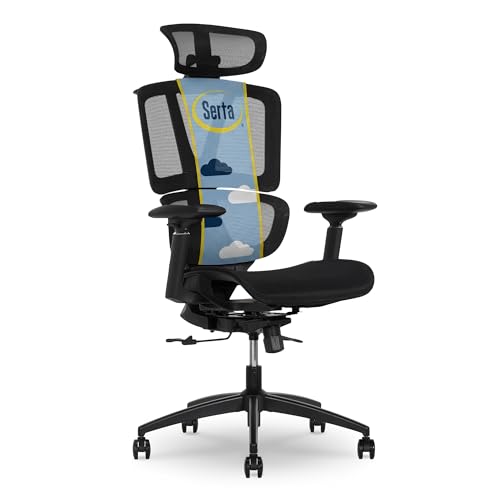 Serta High Back Mesh Ergonomic Office Chair with Adjustable Lumbar Support