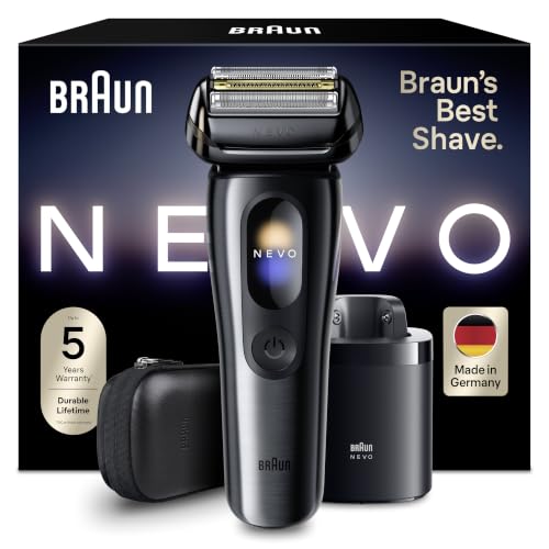 ⚡ BLITZDEAL (-44%) Braun NEVO Rasierer Herren Elektrisch, NEVO15115C, Schwarz